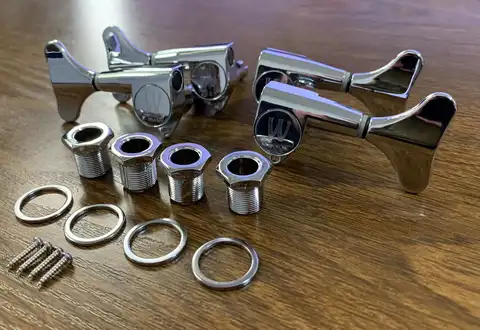 W 머신 헤드/일렉트릭 베이스 기타용 튜너 오리지널 세트 Guitarra Chrome Color Made in Germany 재고 액세서리