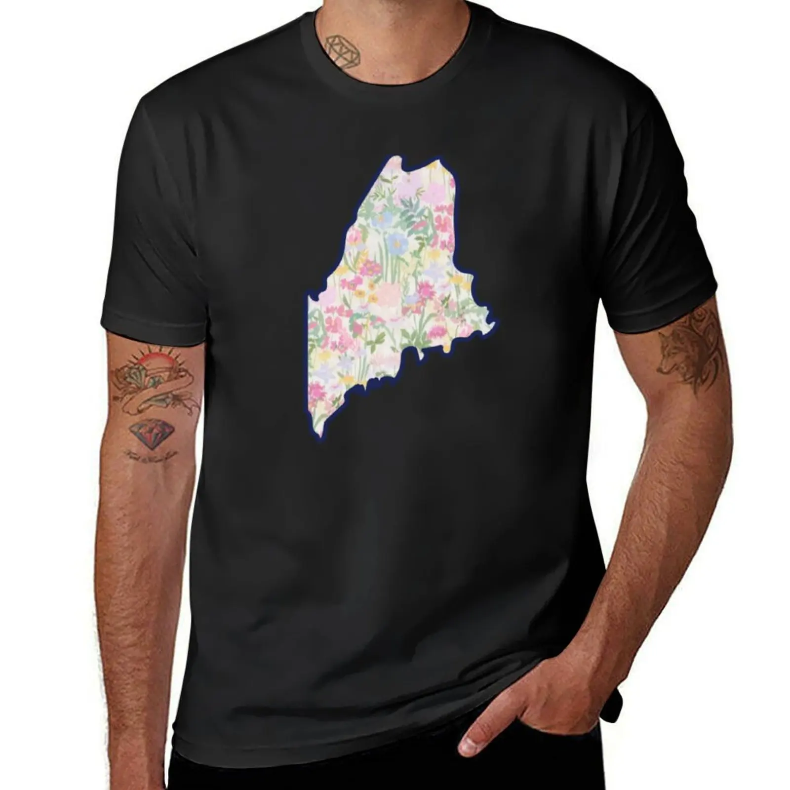 

Maine Florals T-Shirt Blouse quick-drying black t-shirts for men