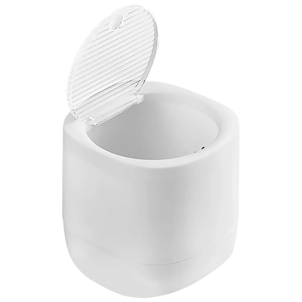 

Mini Trash Can Compact Stylish Plastic Lid Small Trash Bin for Dorm Bedroom Bathroom Waste Basket Plastic Basket