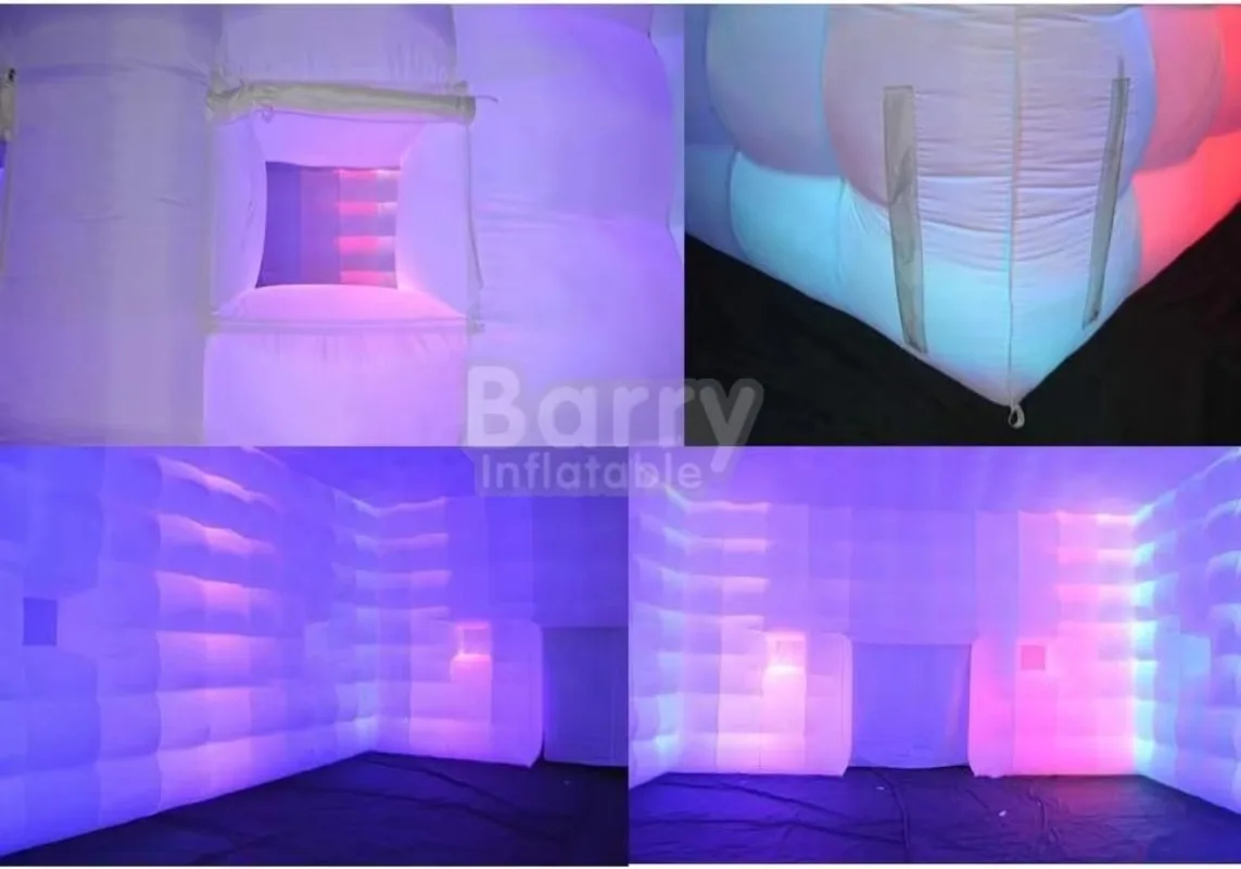 Large Por  LED Infla  Nightclub Tent Infla  Outdoor Bar Tent for Disco Party Event Rental Business