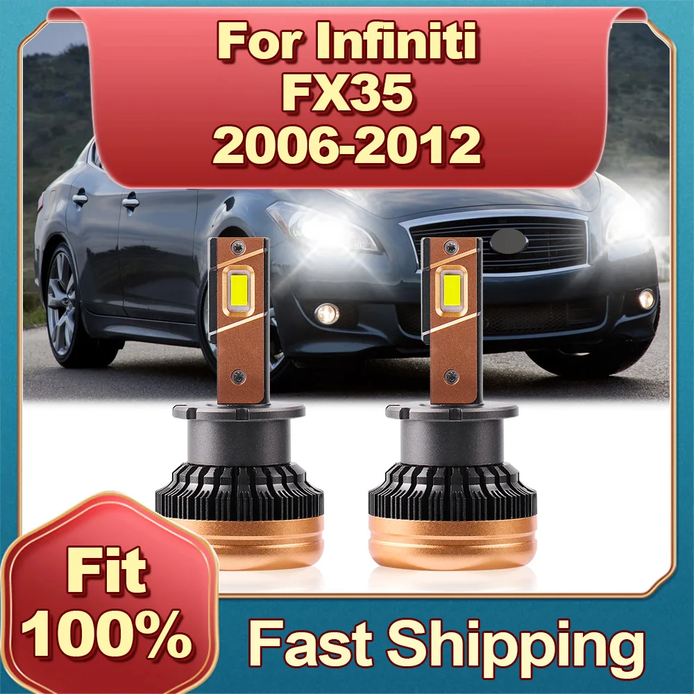 

D2S LED Headlight 110W 30000LM Canbus Car Lights Auto HeadLamp Bulb 6000K For Infiniti FX35 2006 2007 2008 2009 2010 2011 2012