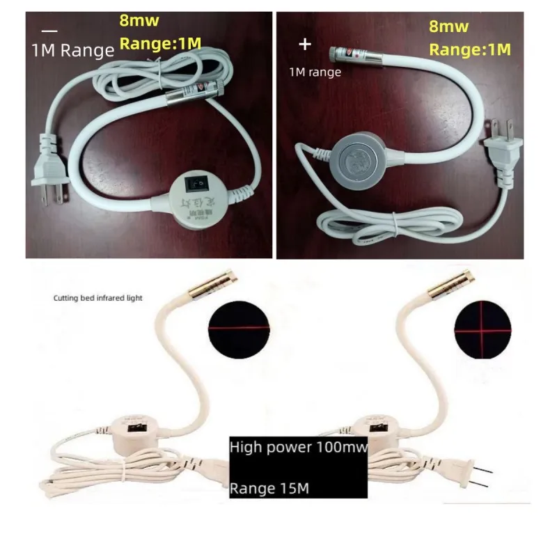 Máquina De Costura De Luz Infravermelha, Cruz Vermelha Dot Line Locator, Máquina De Máscara, Lâmpada Laser Auxiliar, Corte