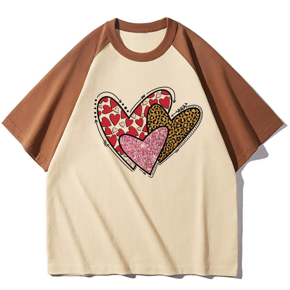 Love Hearts Best shirt women Vintage korean clothes Gothic harajuku  anime Trendy Gothic University Pastel Pop Culture Graphic