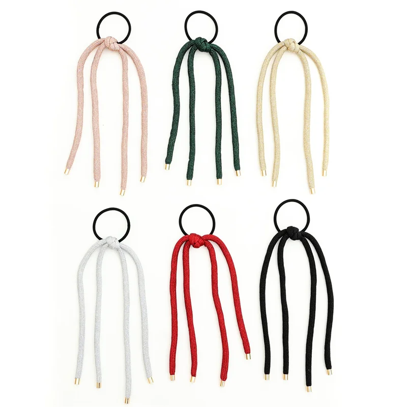 A  New Hemp rope weaving Cute Creative Classic All-match Small Bowknot Girl Hair Clips Kids Hairpins Children Hair Accessories