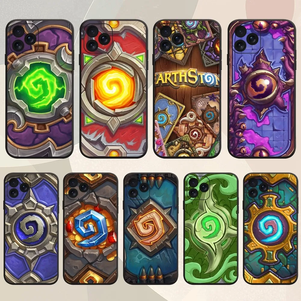 Game H-Hearthstones Cool Phone Case For iPhone 8 14 Mini X 15 XS 12 MAX 11 13 Xr Pro Plus Shell