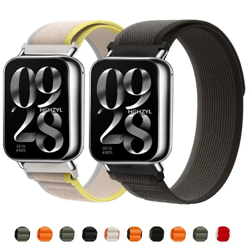 Nylon Loop Strap for Xiaomi Redmi Watch 4 Bracelet Elastic Watchband For Mi Band 8 Pro Trail Correa Wristband Accessories image 2