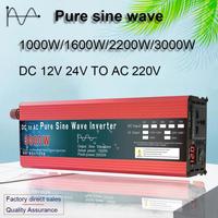 Pure Sine Wave Inverter DC 12v/24v To AC 110V/220V 1000W 1600W 2000W 3000W Portable Power Bank Converter Solar Inverter