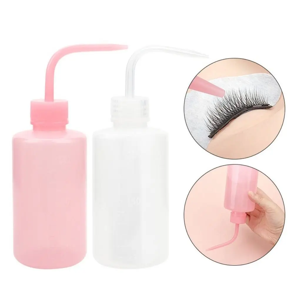 2PCS Plastic Tattoo Squeeze Bottle Skin Care Eyebrow Remover Graft Lash Cleanser Bottle Pink 250ML Washing Bottle Tattoo