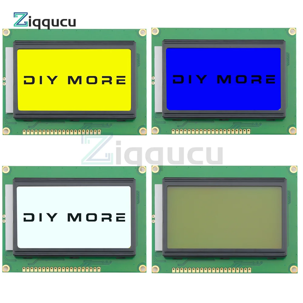 DOTS LCD Module 5V Blue Screen 12864 LCD With Backlight ST7920 Parallel Port LCD12864 For Arduino 128*64