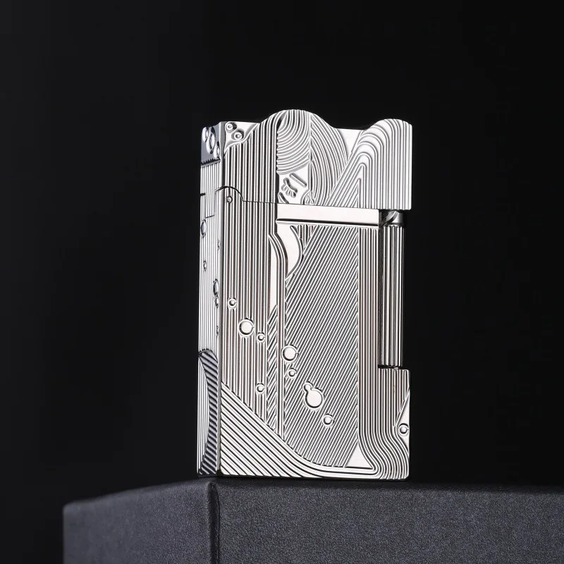 

VIP Роскошная высококачественная атмосферная классическая стальная звуковая латунная зажигалка с боковым скольжением Ретро керосиновая зажигалка Изысканный мужской подарок премиум-класса.