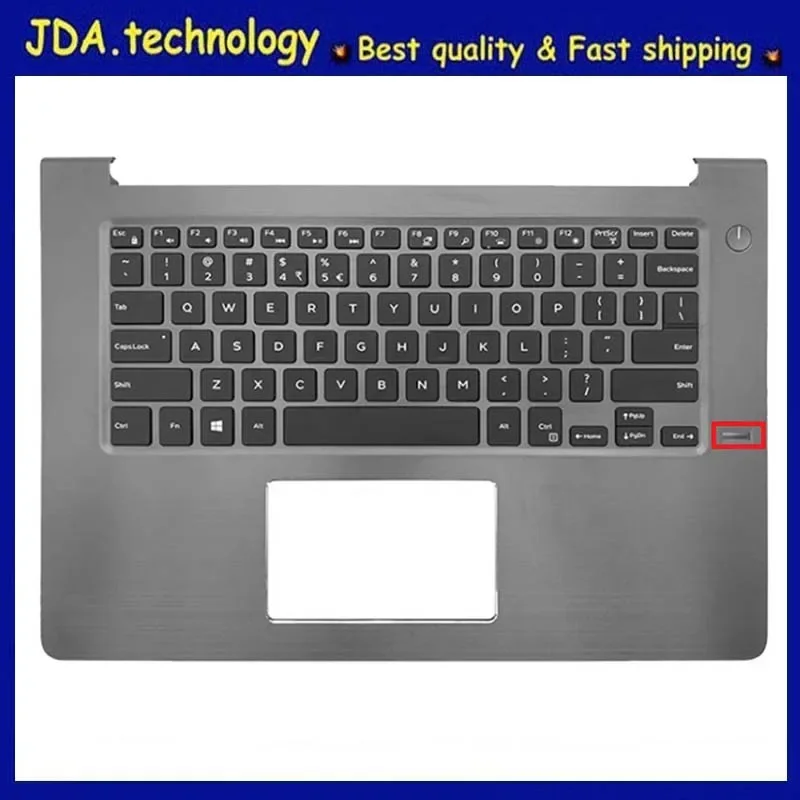 

MEIARROW New/Orig Laptop palmrest topcase FOR Dell Vostro 14 5468 V5468 Palmrest US keyboard upper cover FP hole Backlight