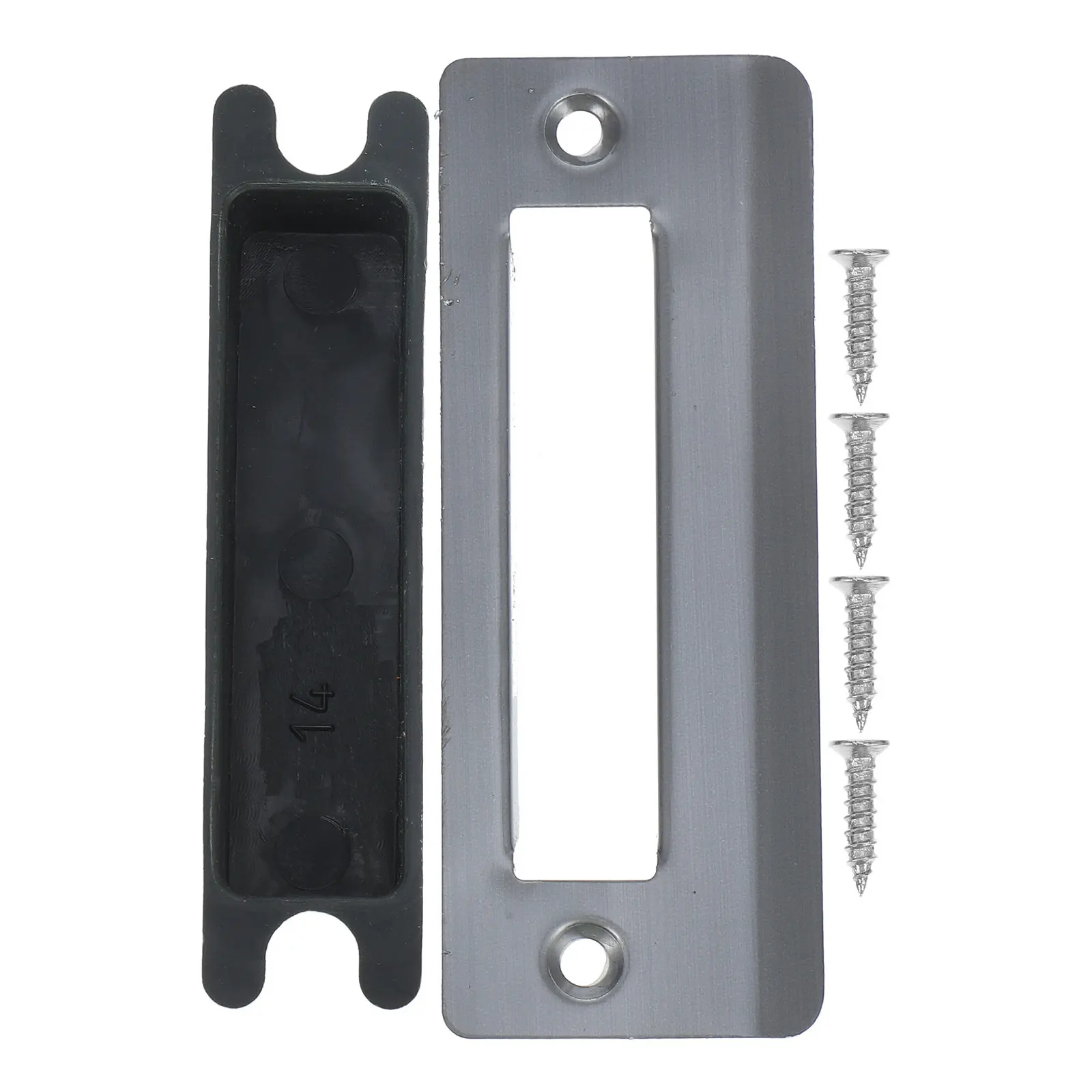Stainless Steel Door Slot Reinforcement Plate for Bedroom Wooden Door Security Strike Plate Extension