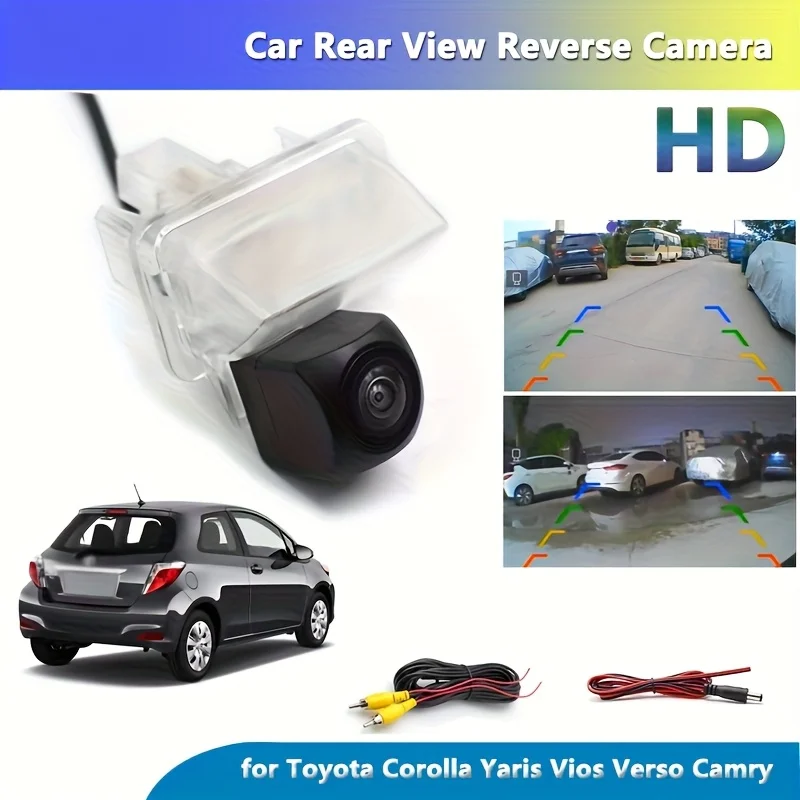 for Toyota Rearview Backup Camera Compatible with Prius C/Aqua, Yaris, Auris Hatchback, Fortuner