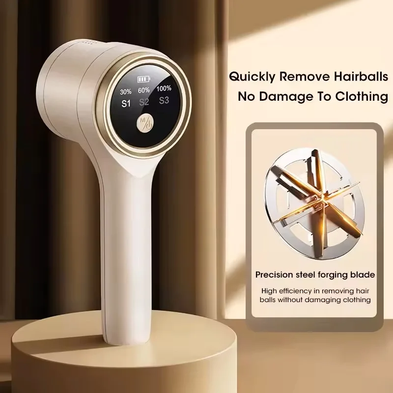 Remover For Clothing Electric Fuzz Pellet Remover LED Display Rechargeable For Clothes Portable Fluff Remover ﻿