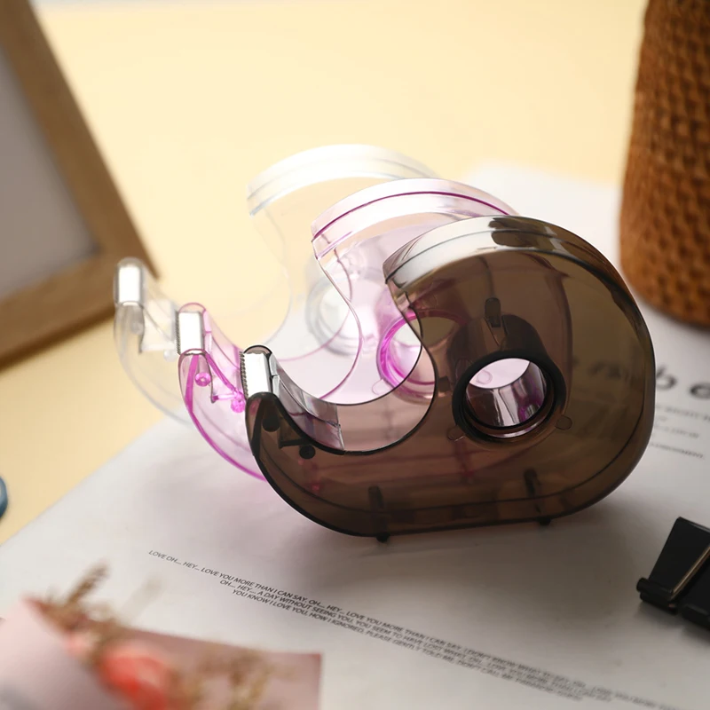 

1Pcs Random colored tape dispenser cutting student tape dispenser stationery office school supplies