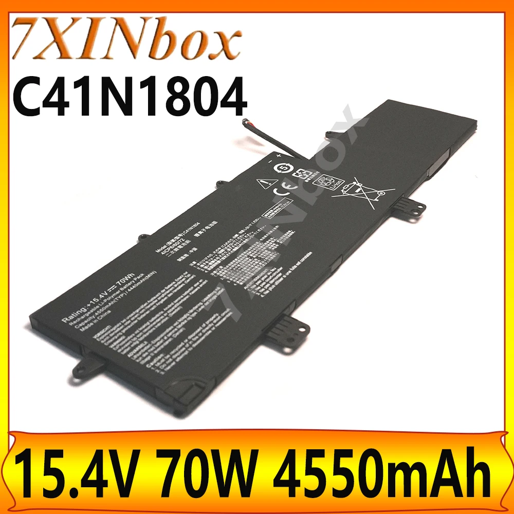 7XINbox C41N1804 15.4V 70W 4550mAh OEM Laptop Battery For Asus ZenBook Pro 14 UX450FD UX480 UX480FD  UX450FD-1A UX480FD-BE110T