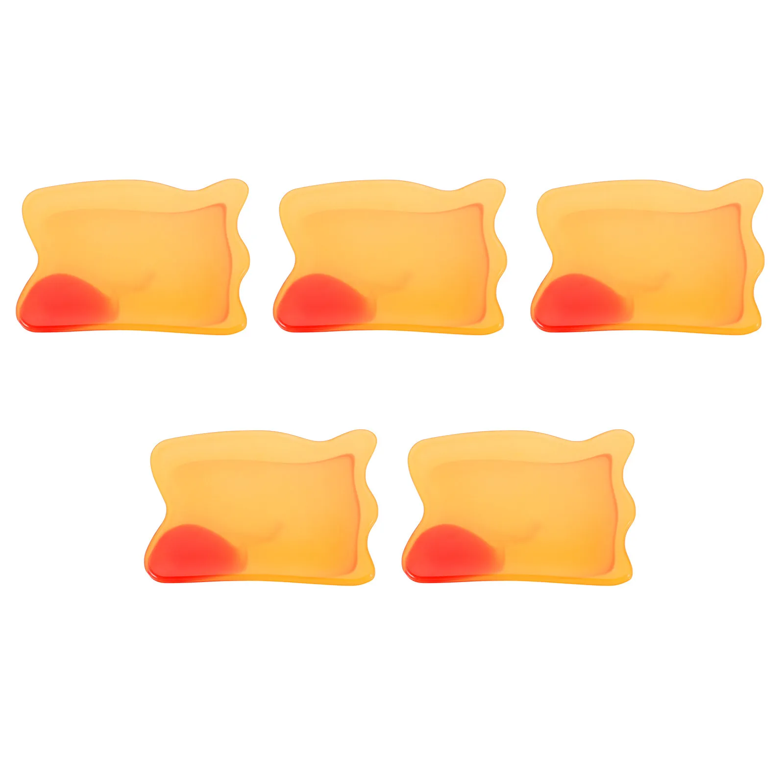

5Pcs Resin Scraping Board Massaging Tool for Facial Muscle Tension Relief Body Pain Reduction Safe Skin-Friendly Guasha Plate