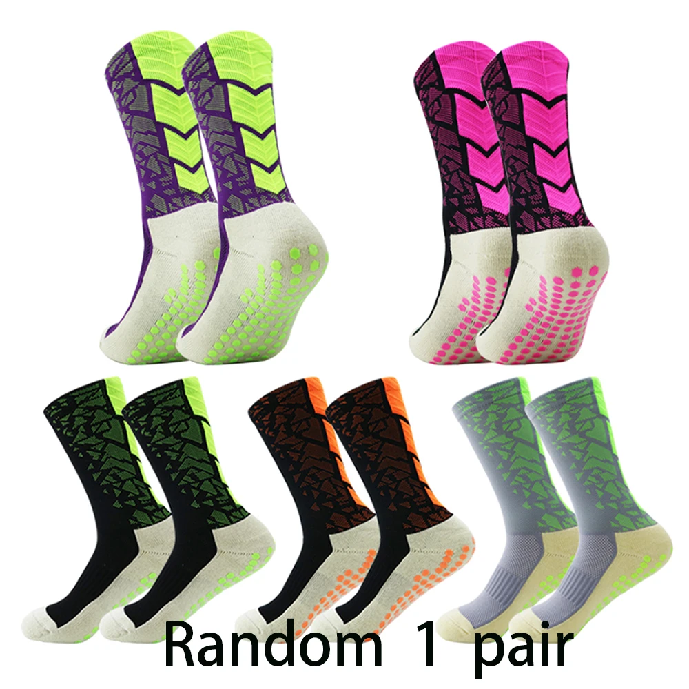 1/3/5pairs of Sports Socks,silicone Anti-slip Mid-calf Socks,breathable Shock-absorbing Suitable for Football,basketball,cycling