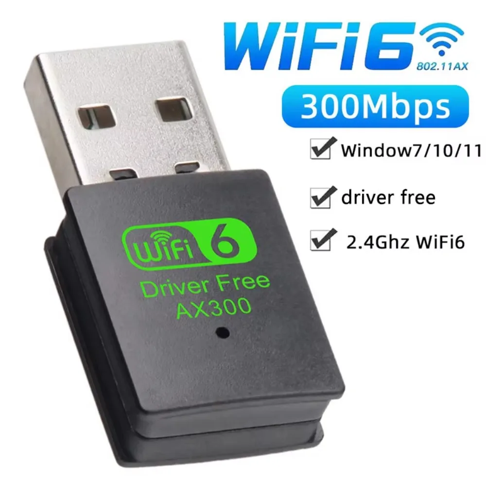 adaptador-usb-wifi-6-ax300-300mbps-24ghz-80211ax-placa-de-rede-sem-fio-plug-play-sem-driver-para-windows-7-10-11-modo-ap