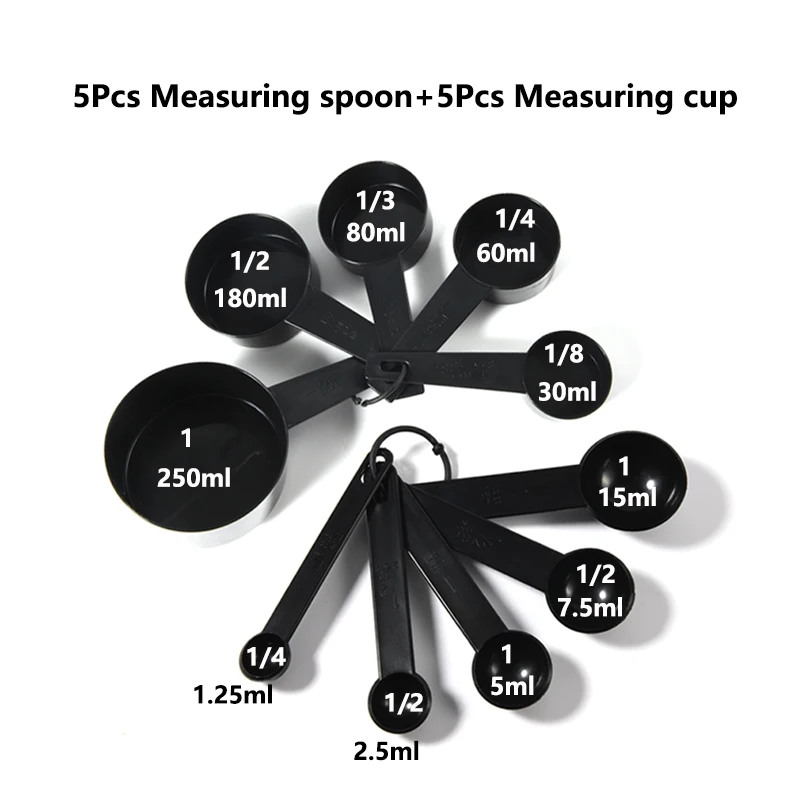 5/10 Kitchen Measuring Spoons Plastic Grams Flour Spoons Graduated Spoons Measuring Spoons Kitchen Baking Tools