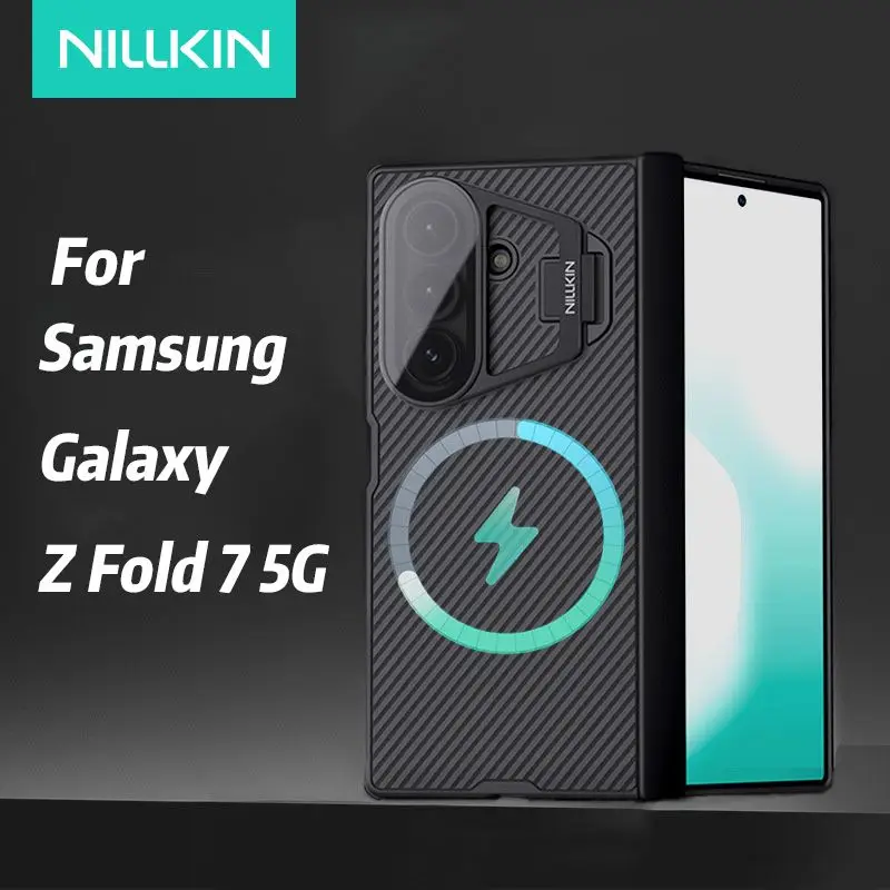 

Чехол Nillkin для Samsung Galaxy Z Fold 7 5G CamShield Pro, магнитный нескользящий регулируемый держатель для задней камеры, полное покрытие
