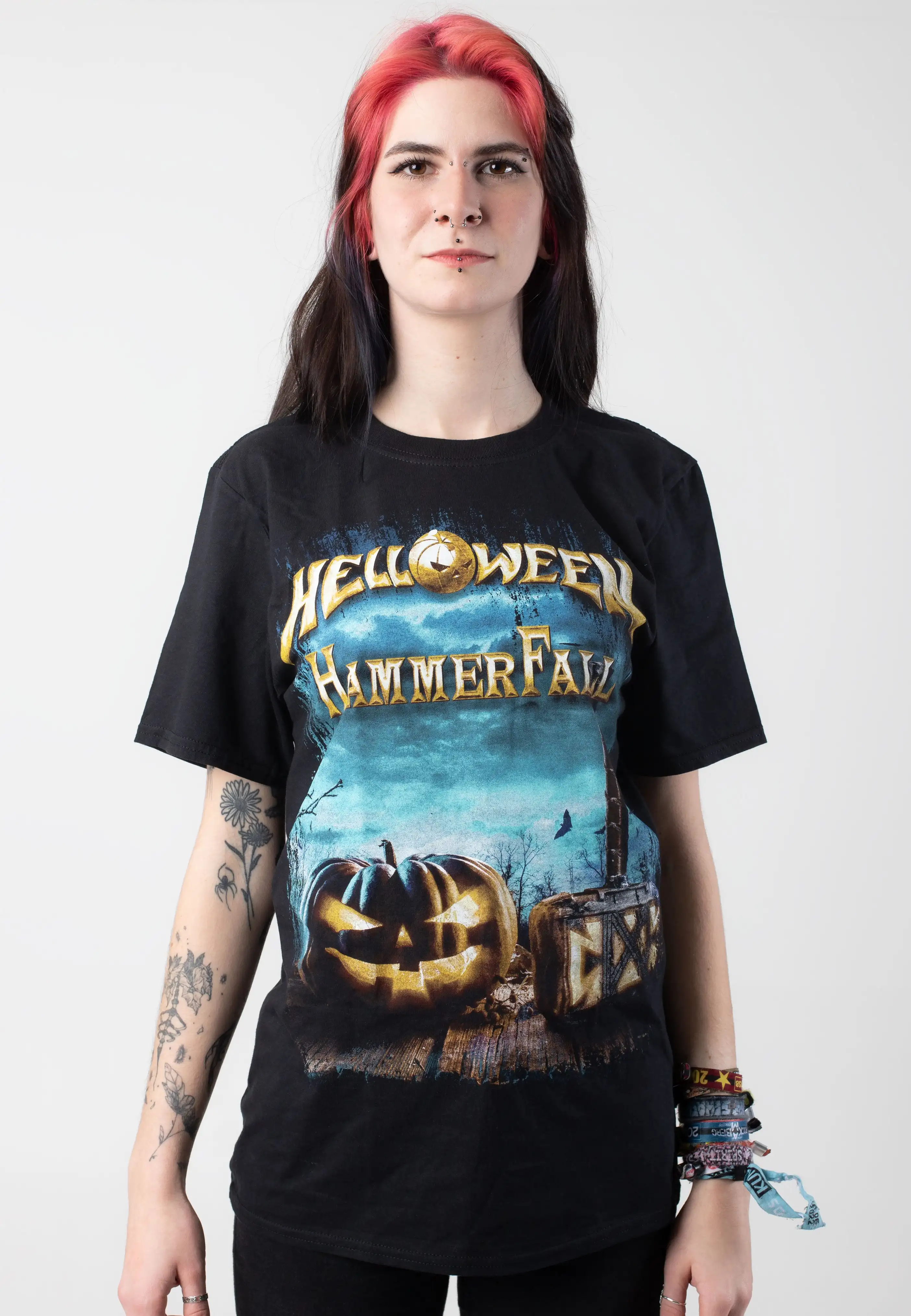 Helloween United Forces T-Shirt Women Men Oversized Street Y2K Hip Hop Short Sleeve Hip Hop Casual Cotton Female Male Clothing