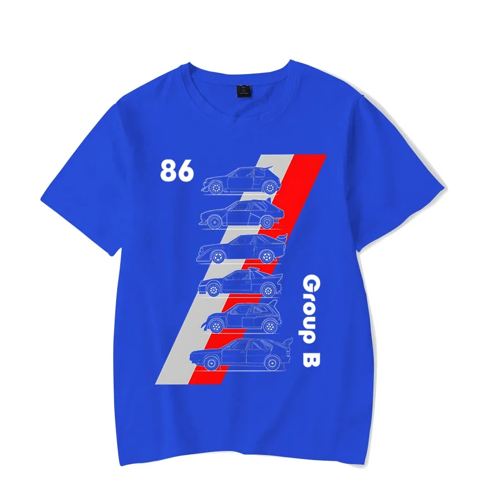 86 Group B Legends Rally Cars T-shirts Funny Tee Men T-Shirts Short Sleeve Summer Men T Shirt Black Tops Tees Hip Hop Streetwear