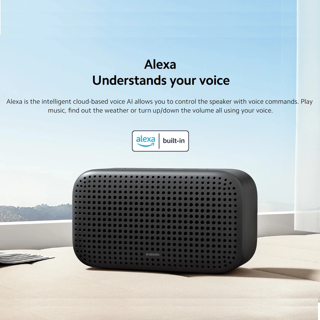 Global Version Xiaomi Smart Speaker Lite Alexa Smart Hub 1.75 Inch High Quality Loudspeaker Unit 350cc Sound Cavity Mi Home App