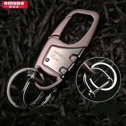 Keychain Horseshoe Car Keychains Buckle High-end Business Net Red Key Chain Stainless Steel Key Ring Male