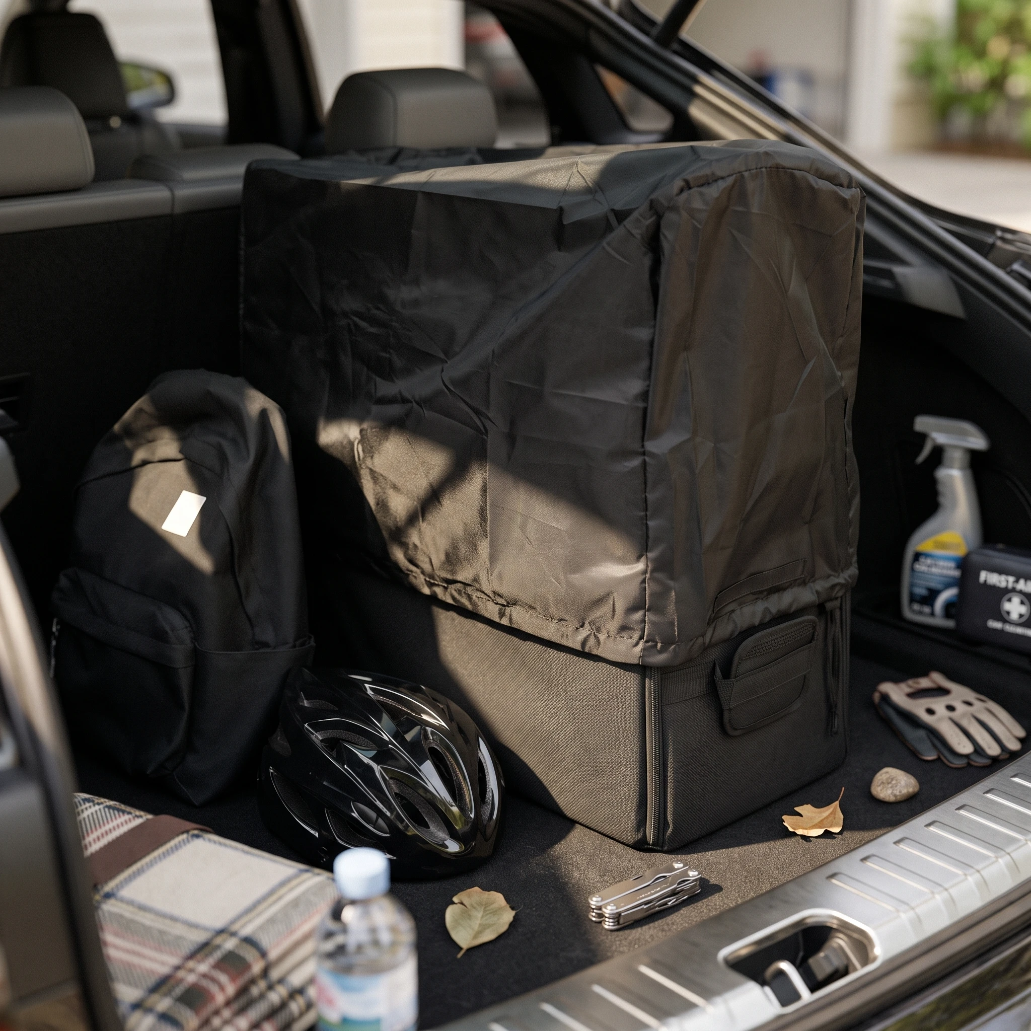 Bike Storage Bag with Dust Cover Compact Folding Bike Travel Bag Bike Cover with Lock Holes Dustproof Bike Tarp
