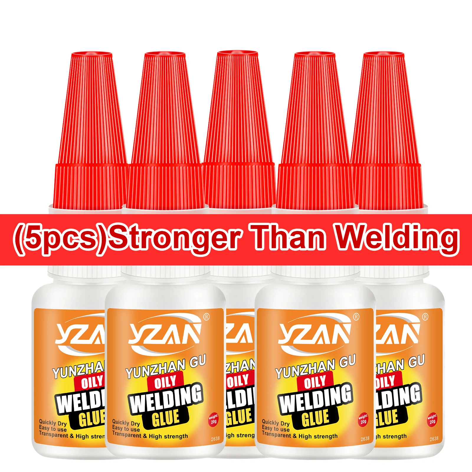 JXVX 50g غراء زيتي عالي القوة لحام فائق جميع الأغراض أداة غراء سائل قوية جدًا 20 جرام - غراء CA شفاف سريع الجفاف. #1