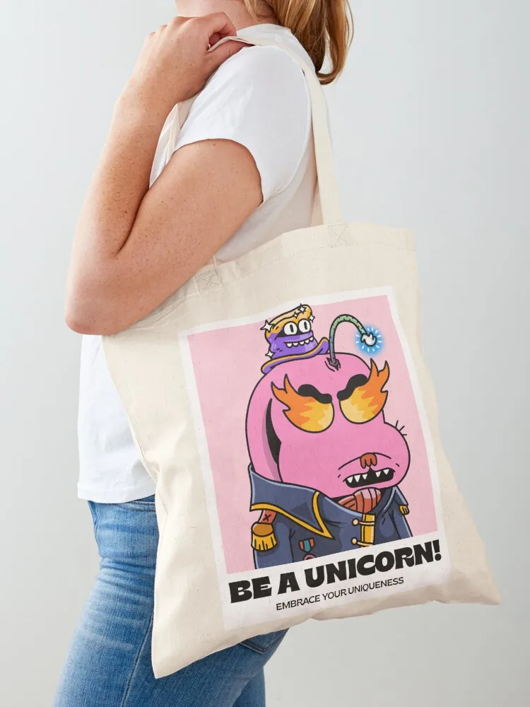 Be a unicorn! embrace your uniqueness v7 Tote Bag reusable shopping bags Cloth bag hand bag ladies cute tote