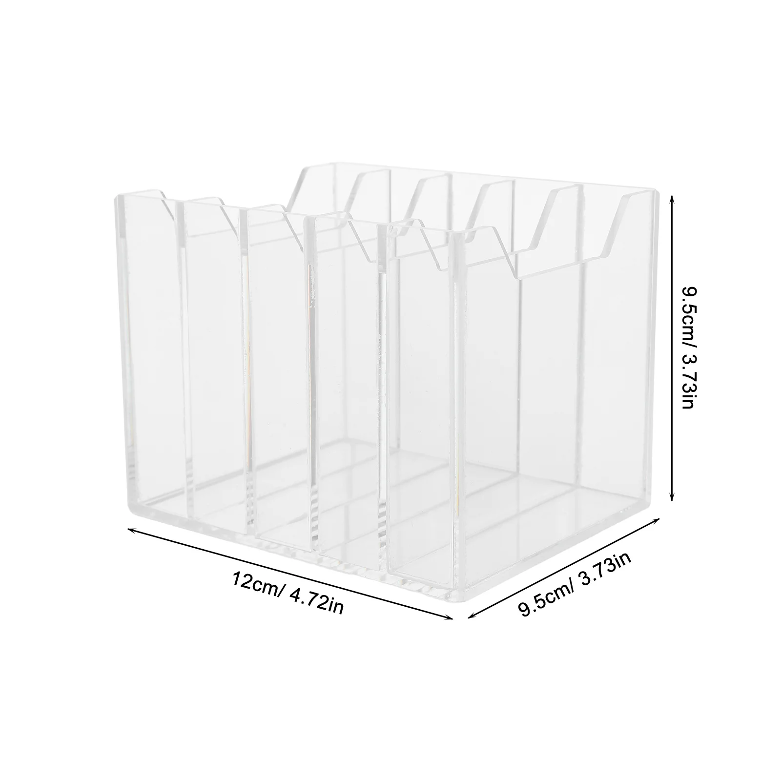 Acrylic Storage Box 5-Slot Desktop Organizer For Office Conference Room Mobile Phone Management Tray Temporary Holder Cell