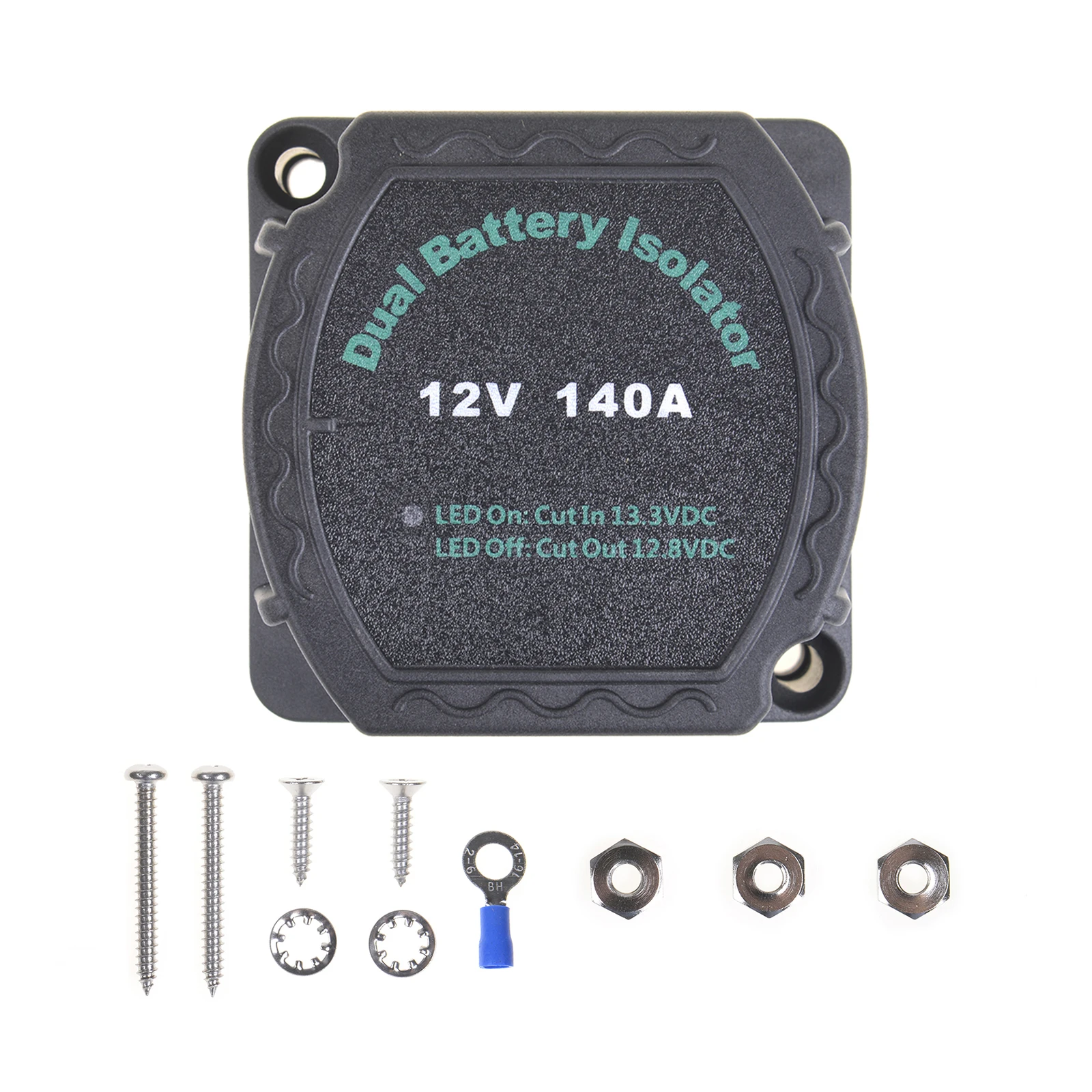 

12V 140A Automatic Battery Disconnect Switch Wiring Waterproof Dual Smart Battery Isolator Controller for Marine Car Boat