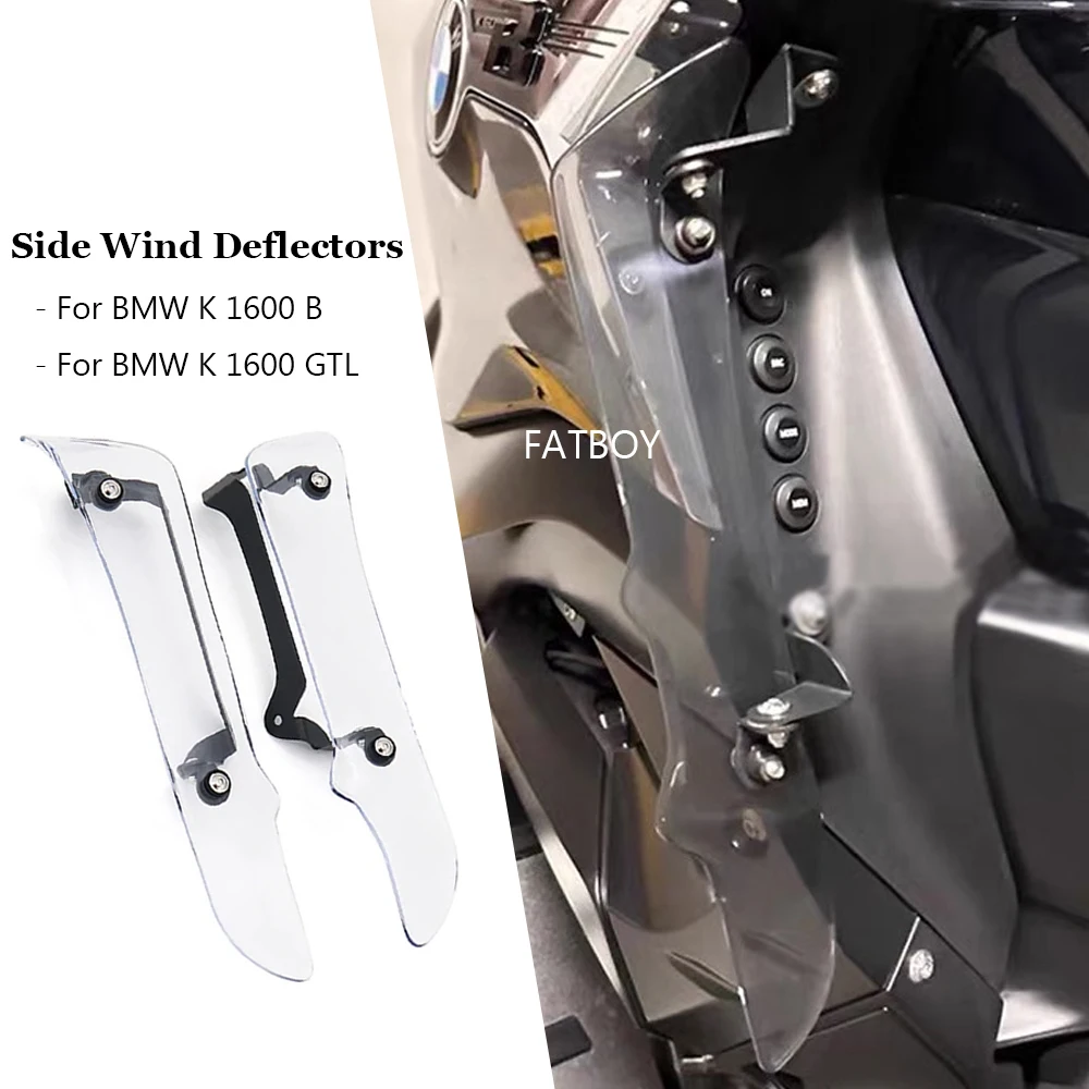 

Motorcycle Side Spoilers Wind Deflector Fairing Extensions Foot Protectors Guard Fender NEW For BMW K1600B K1600GTL K 1600 B GTL