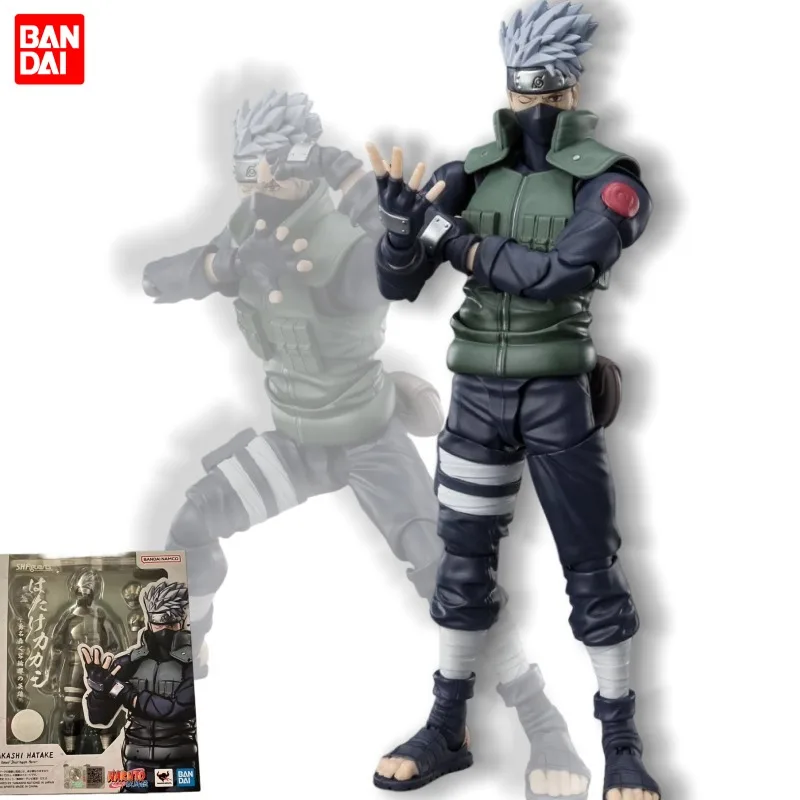 

In Stock Bandai S.H.Figuarts Naruto Shippuden Kakashi Hatake The Famed Sharingan Hero Action Figure Garage Kit Anime Cartoon
