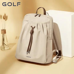 Golf backpack female 2023 new Korean version of tide schoolbag Oxford canvas small backpack for college students