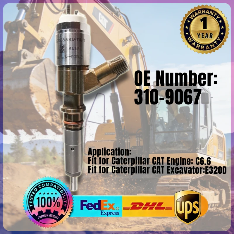 Kraftstoffeinspritzdüse 310-9067 3109067 für Caterpillar CAT Motor C6.6 Bagger E320D