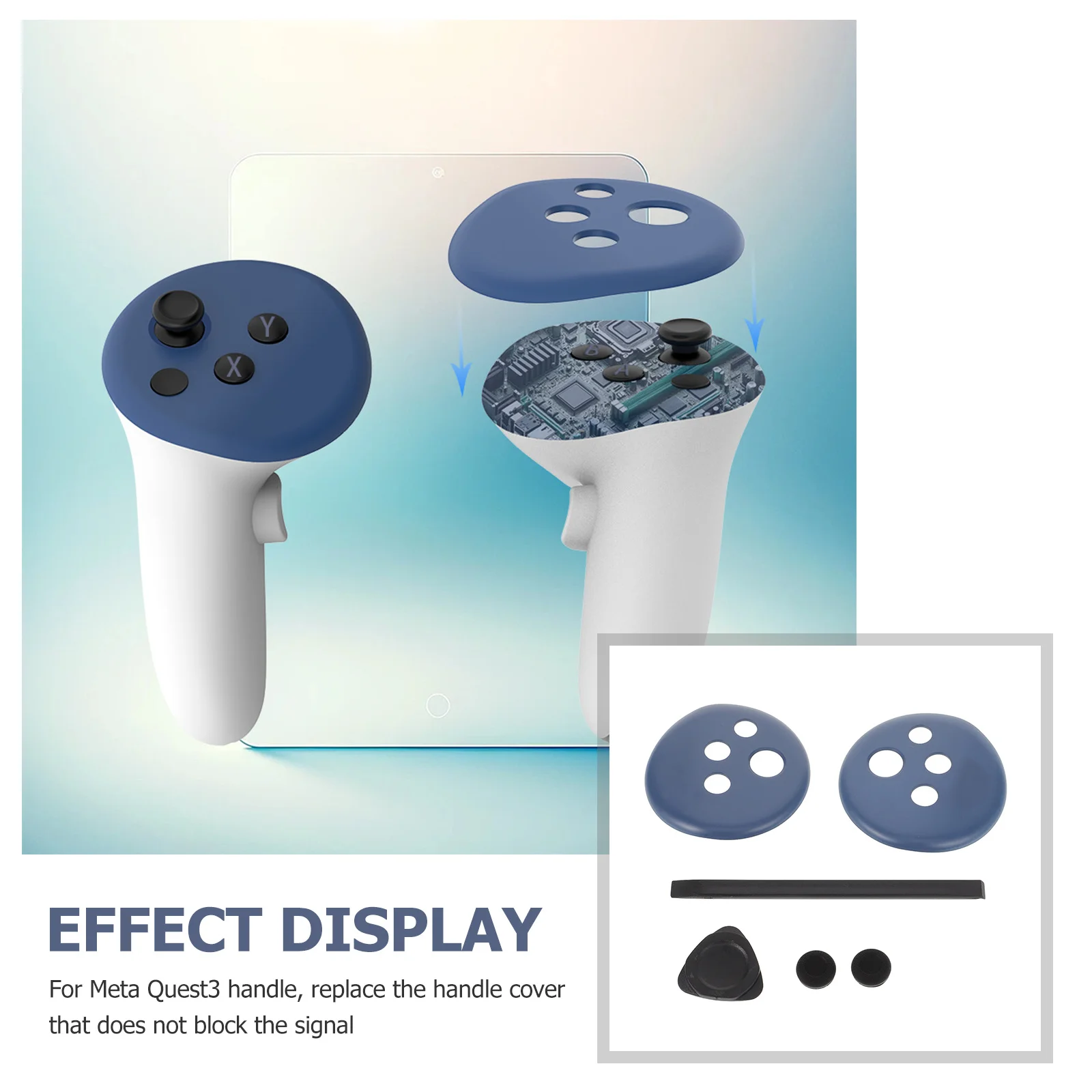 

1 Set Vr Gamepad Top Cover Replacement For 3 Gaming Controller Durable Plastic Cover Electronic Accessory