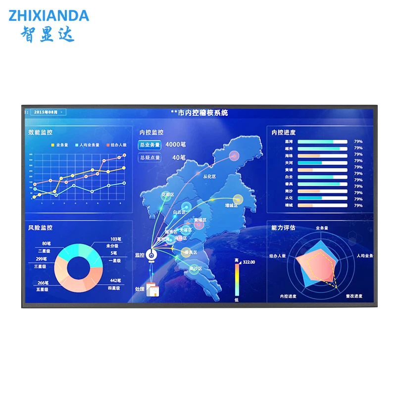 Imagem -02 - Monitor de Tela Industrial com Caixa de Metal Montagem na Parede Display Lcd Hdmi Vga Usb Bnc av 32 1920x1080 Vesa Preço de Fábrica