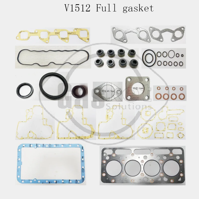 

Full Gasket Set With Composite Head Gasket For Kubota, 17345-03310 V1512 engine