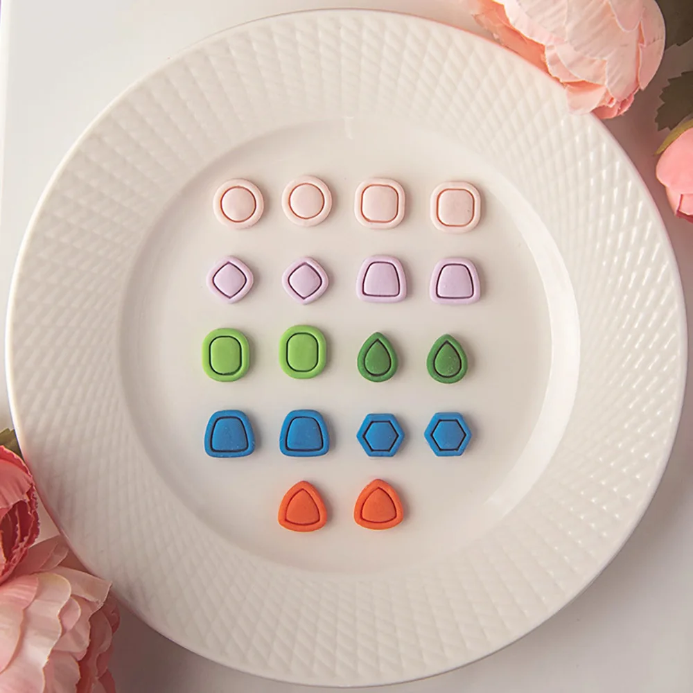 1pc Mini Earrings Geometric Lines Square Circles Polymer Clay Cutters Earring Pendant Jewelry Soft Pottery Clay Cutting Tools