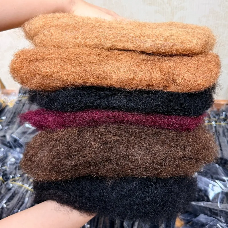 アフロキンキーカーリーバルク人毛マルチカラー50g-パック-ブラジル産バージンヘア-ソフトでふわふわ-黒人女性用-クロシェブレイドヘアスタイル