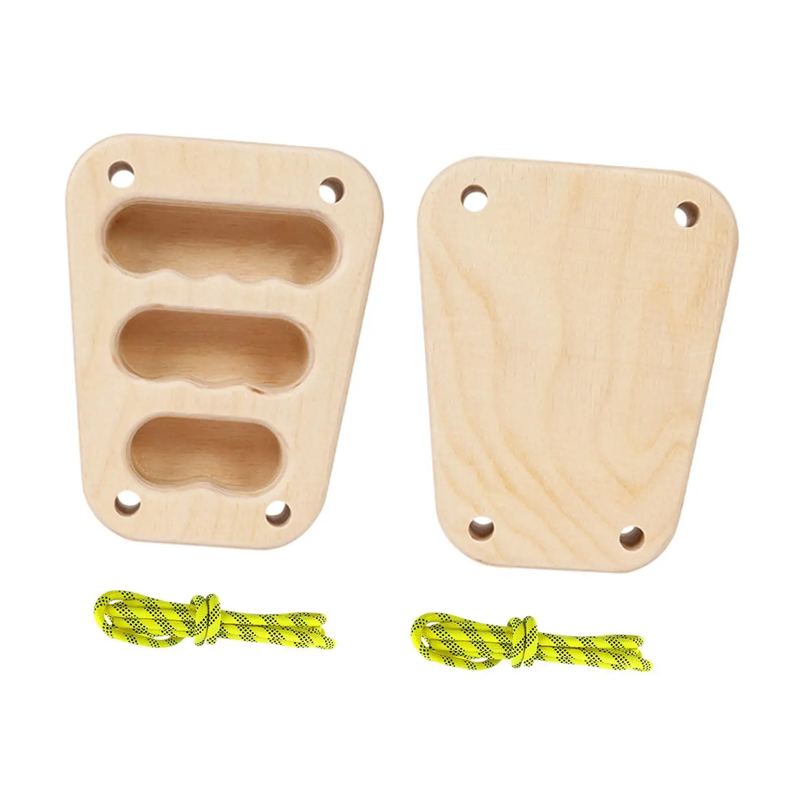 2 Pieces Wooden Hangboard Rock Climbing Holds for Doorway Indoor Beginners