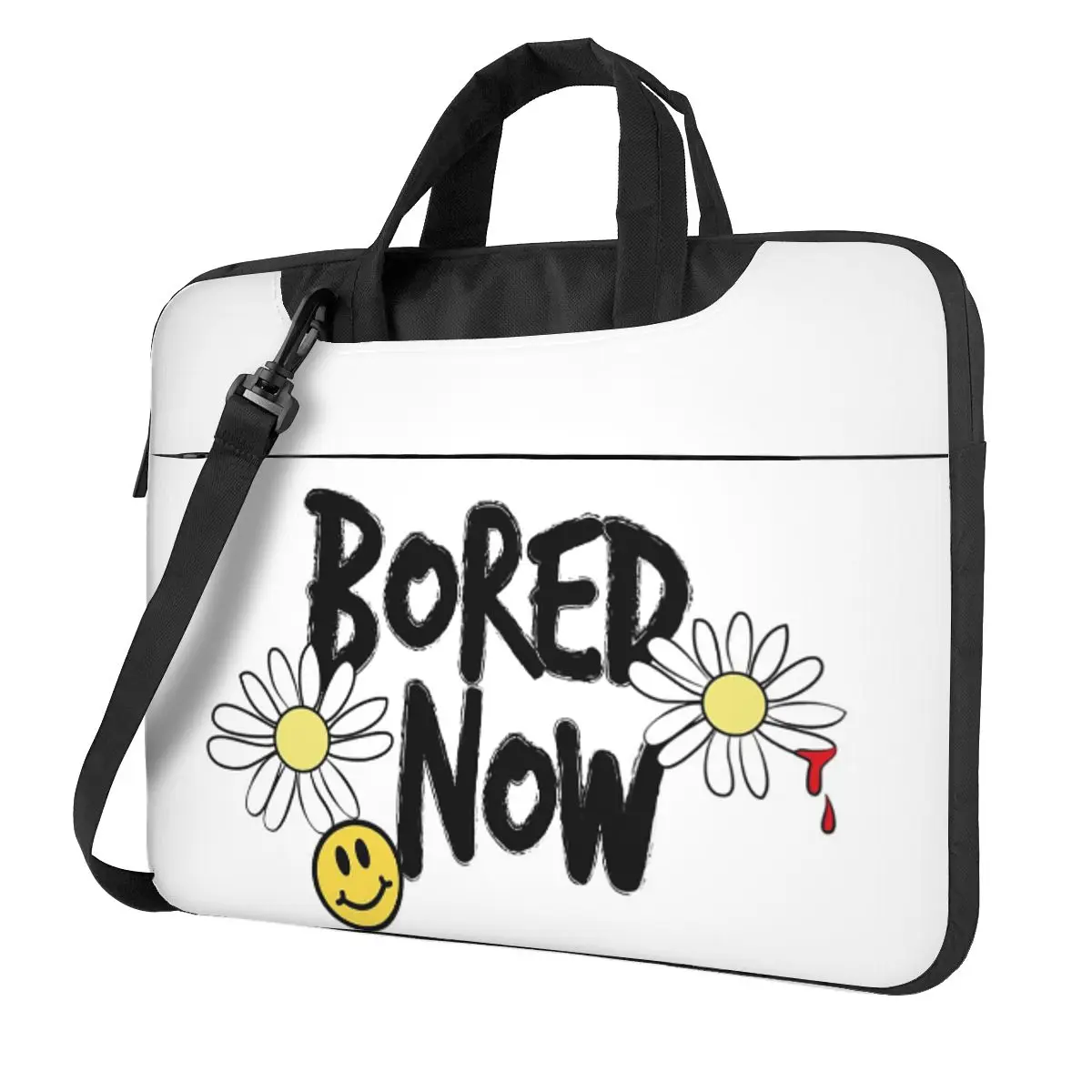 

Bored Now Crossbody Laptop Bag Case Computer Bag Resistant Protective Notebook Pouch for Macbook Pro Lenovo