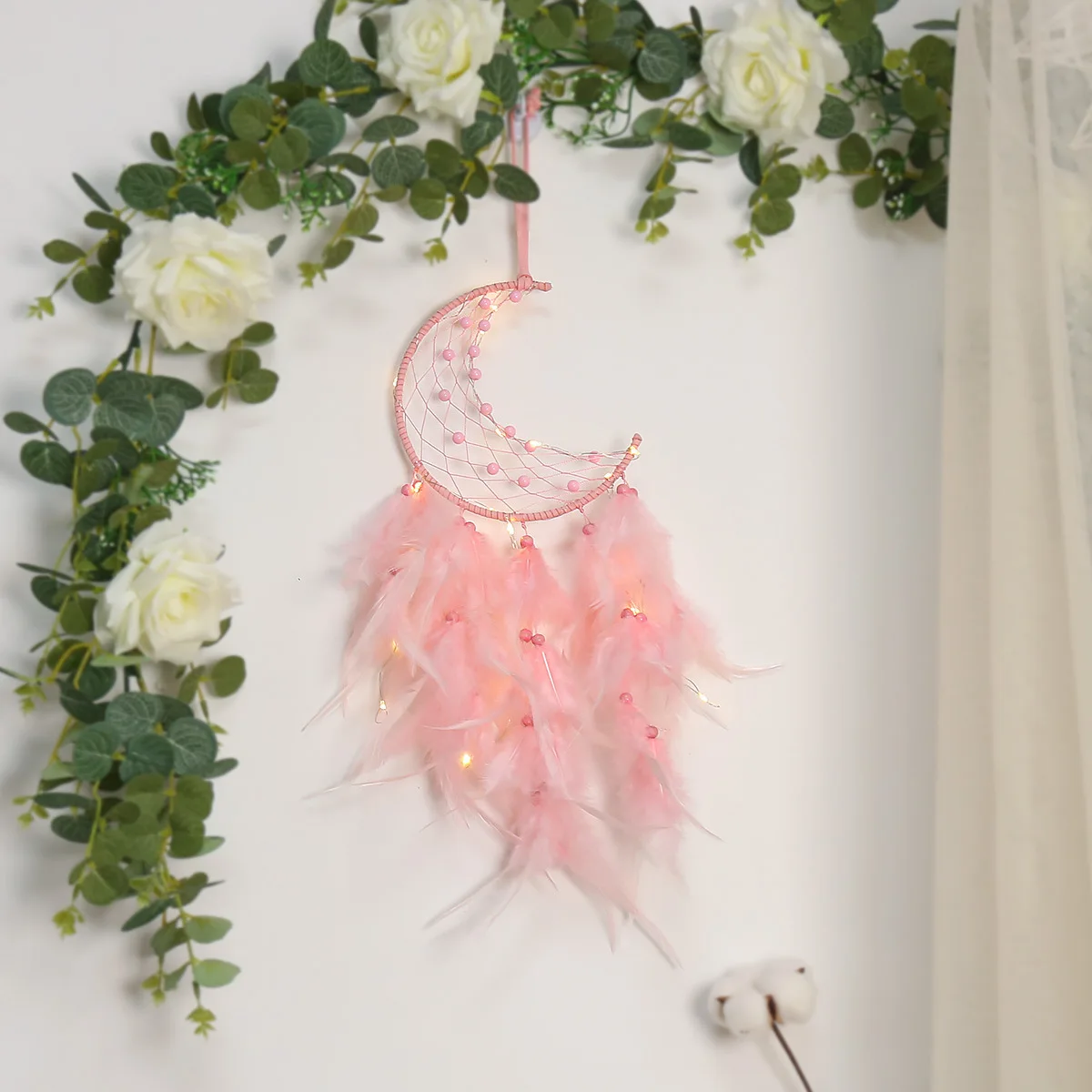 diy kit electronic Dream catcher hand-woven wall hanging lamp gift decoration students gift bedroom moon