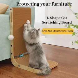 Cat Scratching Board L-type Vertical Wear-resistant and Scratch-resistant Cat Scratch Scratching Post Kitten Furniture Protector