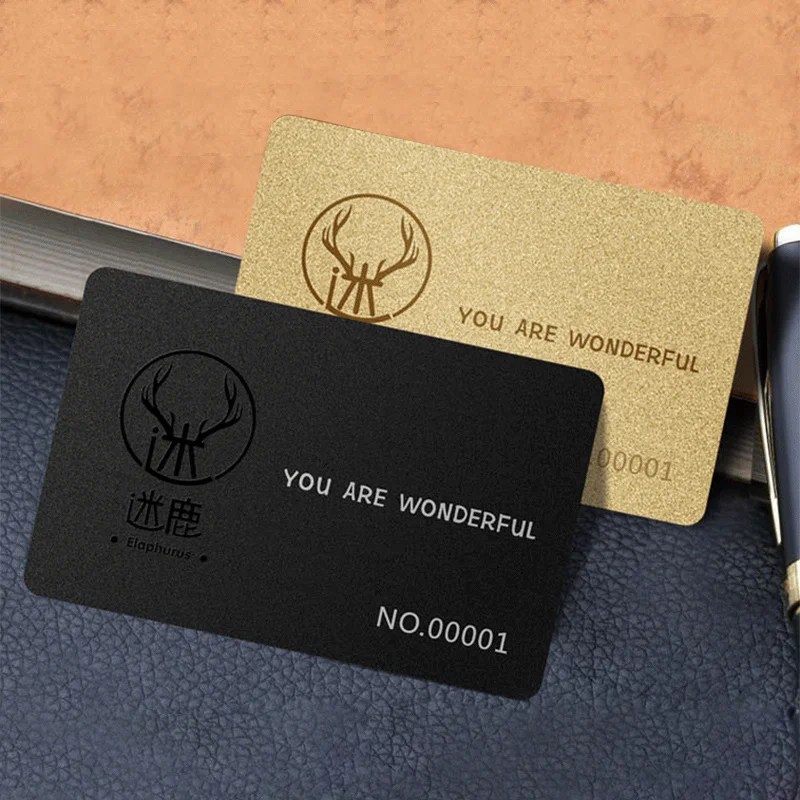 Custom High-End Metal Card Membership Card Custom Design PVC Card Custom Gold Card Custom Car Wash Recharge Magnetic Stripe Stor