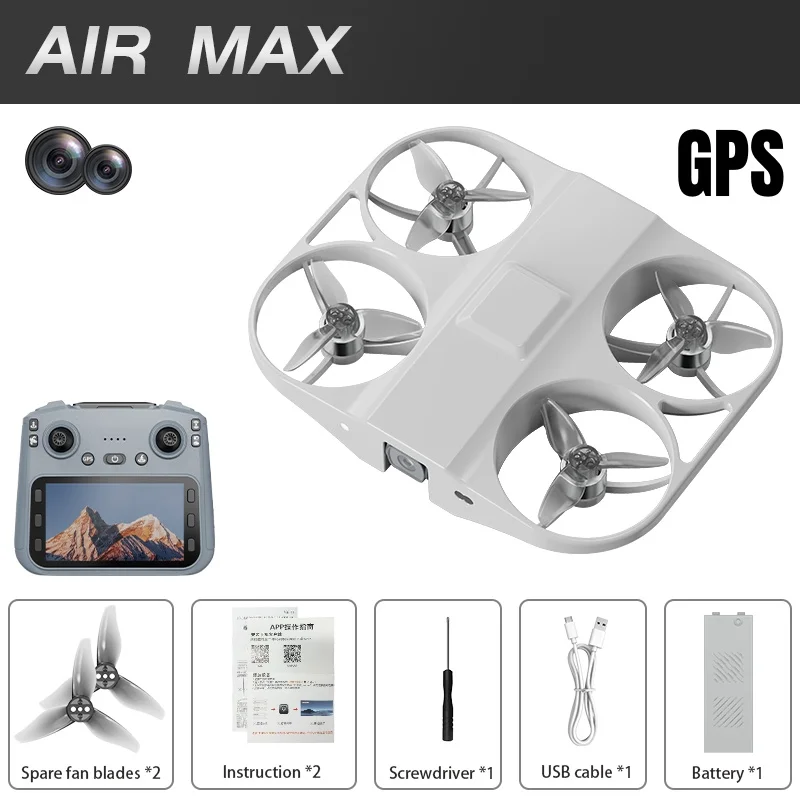 2025 Nieuwe Airmax Neo Mini Drone Professionele Smart Follow RTH 8K HD Luchtfotografie Selfie Camera met Afstandsbediening