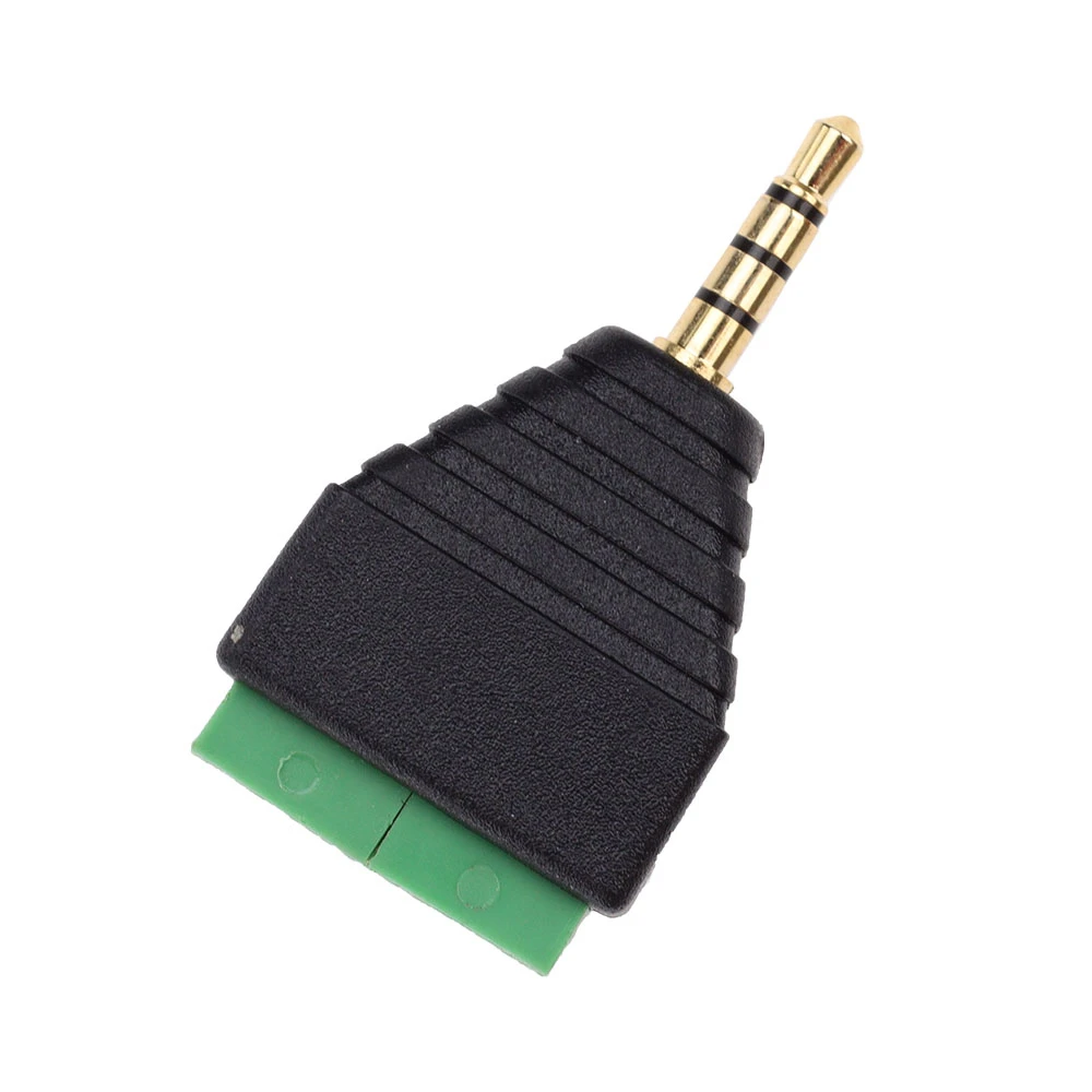 Conector sin soldadura estéreo de cuatro polos, Conector de Audio a Terminal, 100 piezas, 3,5mm